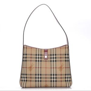 Classic Burberry Haymarket Check Shoulder Bag